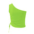 'Faer' One Shoulder Cropped Cami - Celes Fashion